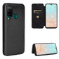 Carbon Fiber Texture Magnetic Horizontal Flip TPU + PC + PU Leather Case with Card Slot, For Galaxy M51 (Side Fingerprint), For DOOGEE N20 Pro