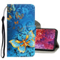 3D Colored Drawing Horizontal Flip PU Leather Case with Holder & Card Slots & Wallet