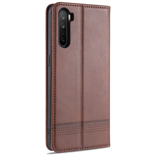 AZNS Magnetic Calf Texture Horizontal Flip Leather Case with Card Slots & Holder & Wallet, For OPPO A91, For Huawei P40, For Huawei P40 Pro, For Samsung Galaxy S10, For Samsung Galaxy S10+, For Samsung Galaxy S20 FE, For Huawei Honor X10 Max