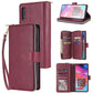Zipper Wallet Bag Horizontal Flip PU Leather Case with Holder & 9 Card Slots & Wallet & Lanyard & Photo Frame, For Samsung Galaxy A51, For Samsung Galaxy A51 5G, For Samsung Galaxy A70, For Samsung Galaxy A71, For Samsung Galaxy A71 5G�����������������...