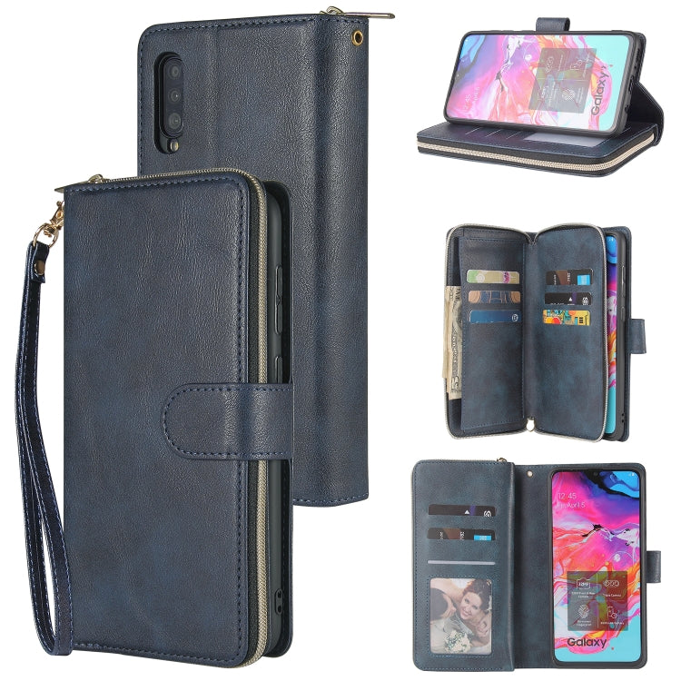 Zipper Wallet Bag Horizontal Flip PU Leather Case with Holder & 9 Card Slots & Wallet & Lanyard & Photo Frame, For Samsung Galaxy A51, For Samsung Galaxy A51 5G, For Samsung Galaxy A70, For Samsung Galaxy A71, For Samsung Galaxy A71 5G�����������������...