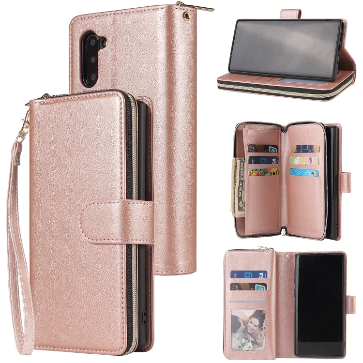 Zipper Wallet Bag Horizontal Flip PU Leather Case with Holder & 9 Card Slots & Wallet & Lanyard & Photo Frame, For Samsung Galaxy A51, For Samsung Galaxy A51 5G, For Samsung Galaxy A70, For Samsung Galaxy A71, For Samsung Galaxy A71 5G�����������������...
