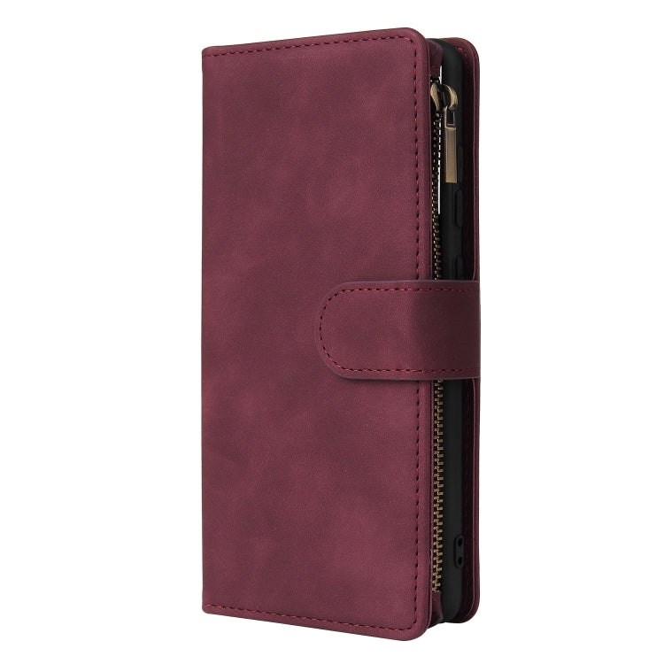 Zipper Wallet Bag Horizontal Flip PU Leather Case with Holder & 9 Card Slots & Wallet & Lanyard & Photo Frame, For Samsung Galaxy S20 FE 5G