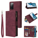Zipper Wallet Bag Horizontal Flip PU Leather Case with Holder & 9 Card Slots & Wallet & Lanyard & Photo Frame, For Samsung Galaxy S20 FE 5G