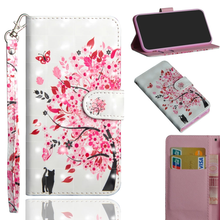 3D Painted Pattern Horizontal Flip TPU + PU Leather Case with Holder & Wallet & Card Slots & Lanyard