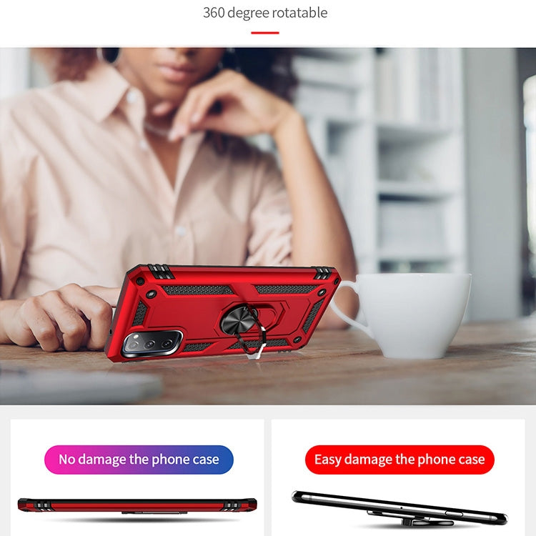 Shockproof TPU + PC Protective Case with 360 Degree Rotating Holder, For Samsung Galaxy S20 FE 5G