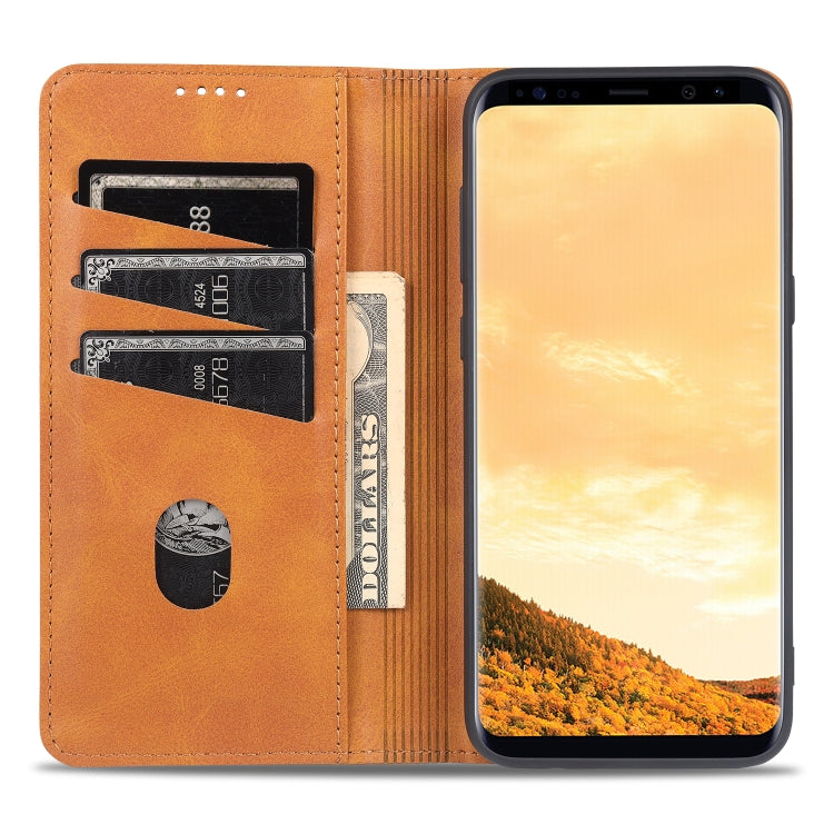 AZNS Magnetic Calf Texture Horizontal Flip Leather Case with Card Slots & Holder & Wallet, For Samsung Galaxy S8, For Samsung Galaxy S8+, For Samsung Galaxy S9, For Samsung Galaxy S9+