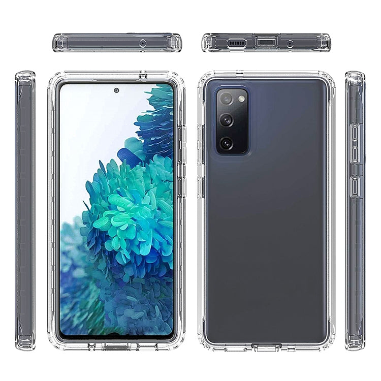 Shockproof  High Transparency Two-color Gradual Change PC+TPU Candy Colors Protective Case, For Samsung Galaxy S20 FE