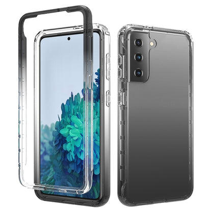 Shockproof  High Transparency Two-color Gradual Change PC+TPU Candy Colors Protective Case, For Samsung Galaxy S21 5G