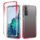 Shockproof  High Transparency Two-color Gradual Change PC+TPU Candy Colors Protective Case, For Samsung Galaxy S21 5G