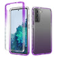 Shockproof  High Transparency Two-color Gradual Change PC+TPU Candy Colors Protective Case, For Samsung Galaxy S21 5G