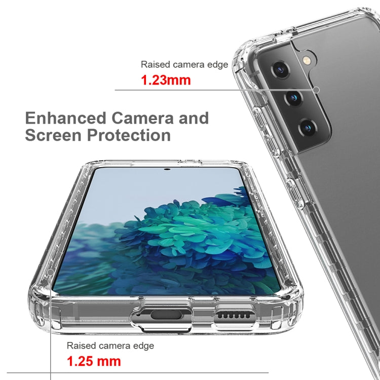 Shockproof  High Transparency Two-color Gradual Change PC+TPU Candy Colors Protective Case, For Samsung Galaxy S21 5G
