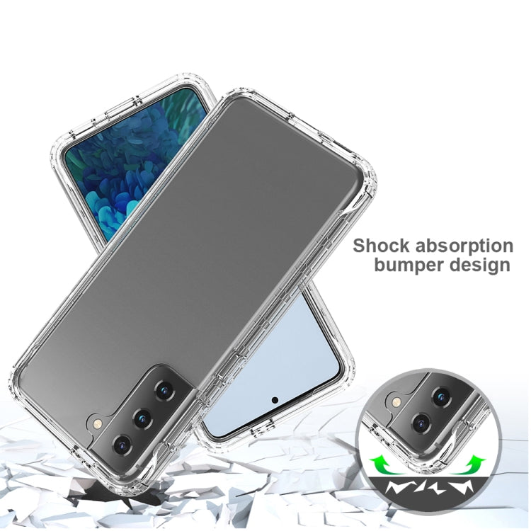 Shockproof  High Transparency Two-color Gradual Change PC+TPU Candy Colors Protective Case, For Samsung Galaxy S21 5G