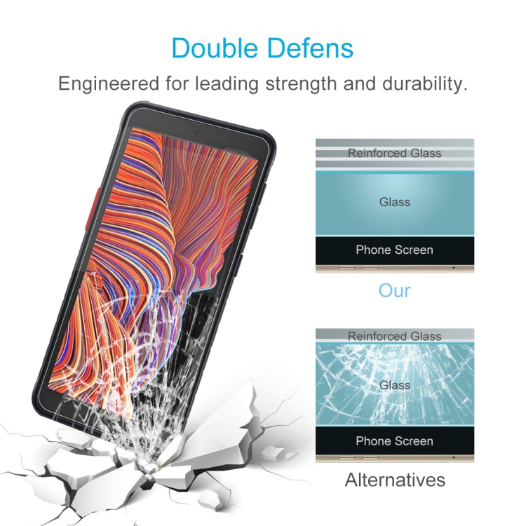 For Samsung Galaxy Xcover 5 0.26mm 9H Surface Hardness 2.5D Explosion-proof Tempered Glass Half Screen Film, For Samsung Galaxy Xcover 5 (1 PCS)