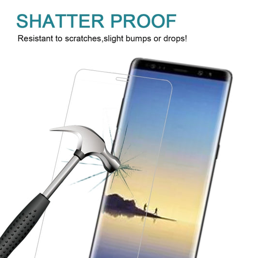 For Galaxy Note 8 0.3mm 9H Surface Hardness 3D Curved Silk-screen Full Screen Tempered Glass Screen Protector