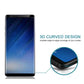 For Galaxy Note 8 0.3mm 9H Surface Hardness 3D Curved Silk-screen Non-full Screen Tempered Glass Screen Protector