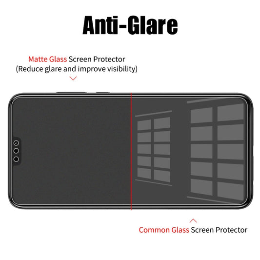 50 PCS Non-Full Matte Frosted Tempered Glass Film for Galaxy J4, No Retail Package, For Galaxy J4 (50 PCS)