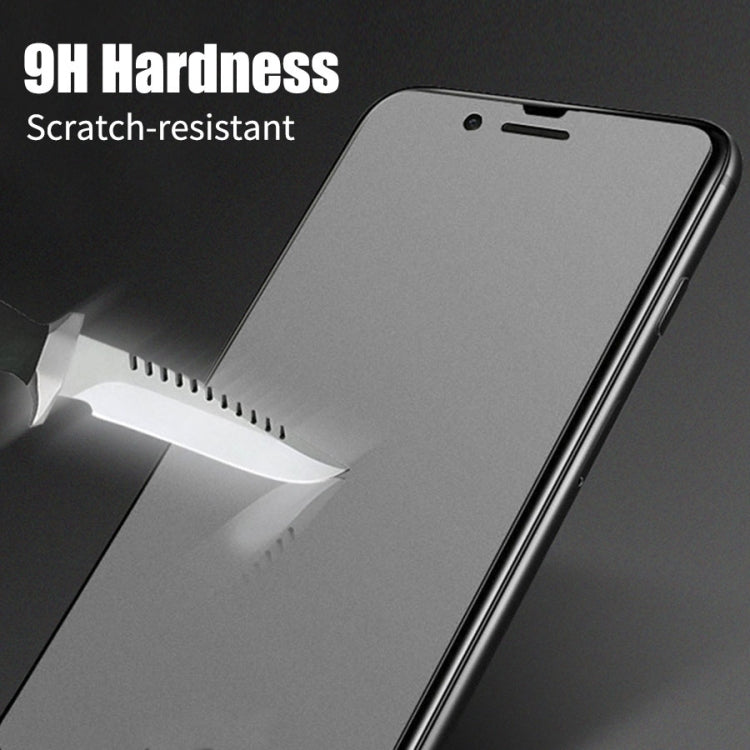 50 PCS Non-Full Matte Frosted Tempered Glass Film for Galaxy J4, No Retail Package, For Galaxy J4 (50 PCS)