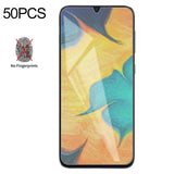 50 PCS Non-Full Matte Frosted Tempered Glass Film for Galaxy A30 / A50 / M30 / A20, No Retail Package, For Galaxy A30 / A50 / M30 / A20 (50 PCS)