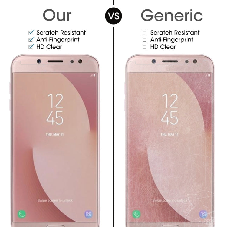 For Galaxy J7 (2017) (US Version) 0.3mm 9H Surface Hardness 2.5D Explosion-proof Non-full Screen Tempered Glass Screen Film, For Galaxy J7 (2017)(US Version)(1 PC)