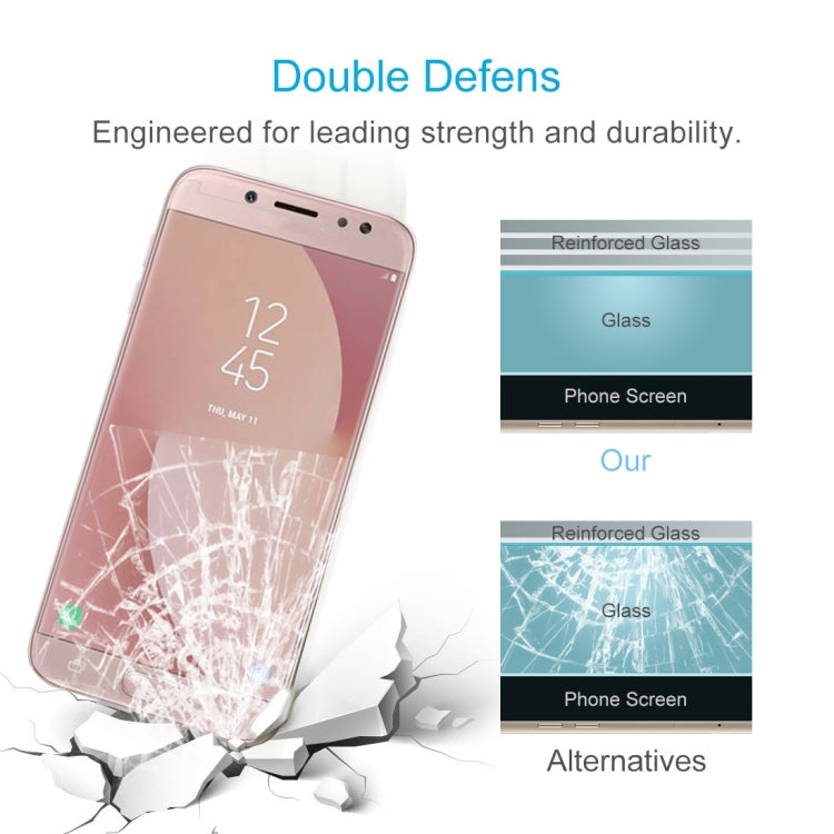 For Galaxy J7 (2017) (US Version) 0.3mm 9H Surface Hardness 2.5D Explosion-proof Non-full Screen Tempered Glass Screen Film, For Galaxy J7 (2017)(US Version)(1 PC)