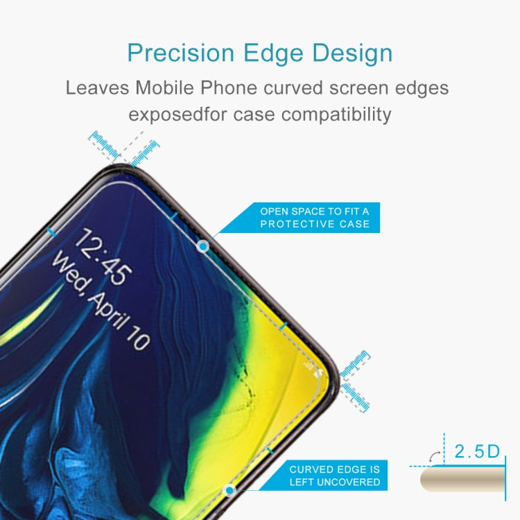 0.26mm 9H 2.5D Tempered Glass Film for Galaxy A80/A90, For Galaxy A80