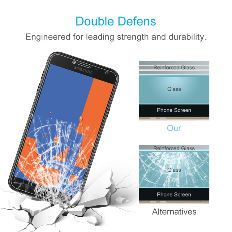 0.26mm 9H 2.5D Tempered Glass Film for Galaxy J4, For Galaxy J4