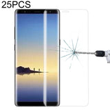 25 PCS For Galaxy Note 8 0.3mm 9H Surface Hardness 3D Curved Silk-screen Full Screen Tempered Glass Screen Protector