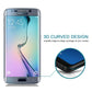 25 PCS For Galaxy S6 Edge 0.3mm 9H Surface Hardness 3D Curved Full Screen Cover Explosion-proof Tempered Glass Film