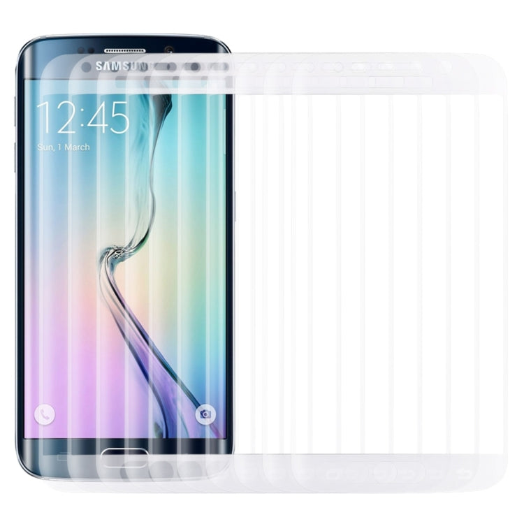 25 PCS For Galaxy S6 Edge 0.3mm 9H Surface Hardness 3D Curved Full Screen Cover Explosion-proof Tempered Glass Film