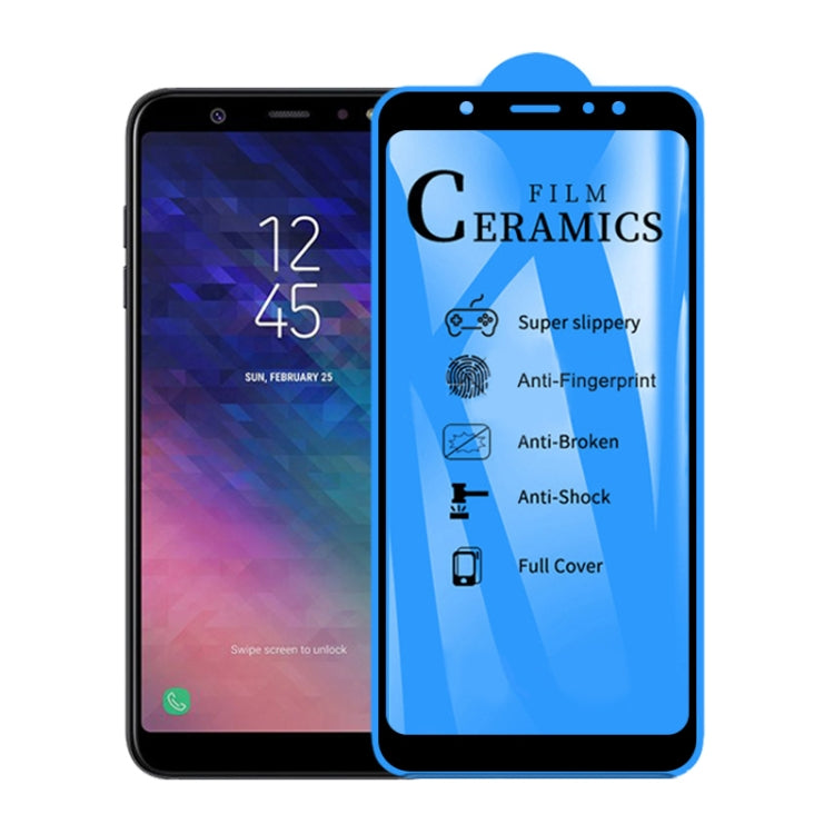 2.5D Full Glue Full Cover Ceramics Film for Galaxy A6 Plus (2018), For Galaxy A6 Plus (2018)