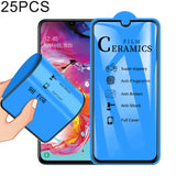 25 PCS 2.5D Full Glue Full Cover Ceramics Film for Galaxy A70, For Galaxy A70 (25 PCS)