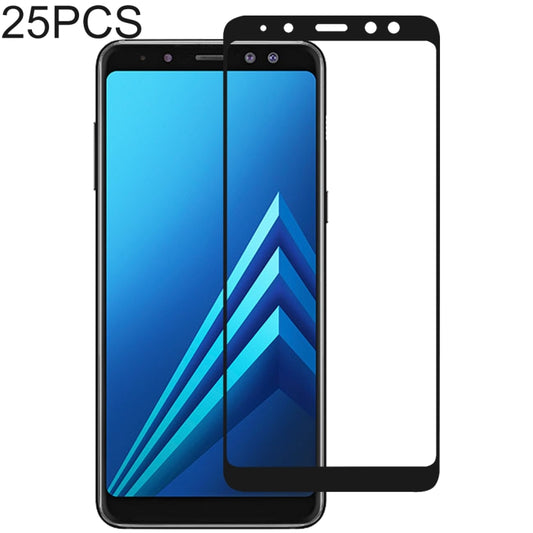 25 PCS Full Glue Full Cover Screen Protector Tempered Glass film for Galaxy A5 (2018) & A8 (2018), For Galaxy A5 (2018) & A8 (2018)