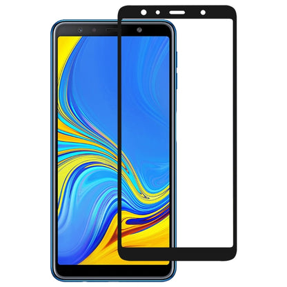 Full Glue Full Cover Screen Protector Tempered Glass film for Galaxy A7 (2018), For Galaxy A7 (2018) (1 PC)