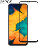 25 PCS Full Glue Full Cover Screen Protector Tempered Glass film for Samsung Galaxy A30 / A50 / M30 / A40S / A30 JP, For A30 & A50 & M30 & A40S