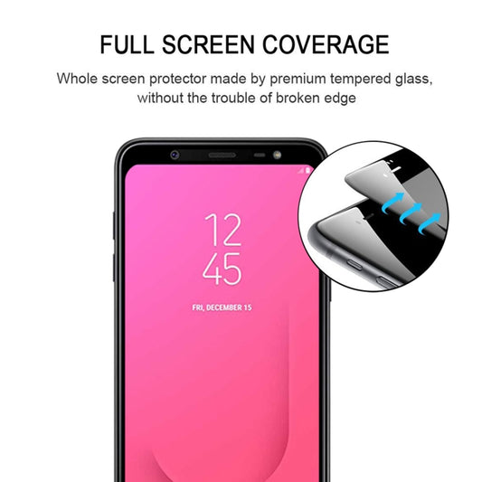 Full Glue Full Cover Screen Protector Tempered Glass film for Galaxy J8 (2018), For Galaxy J8 (2018)