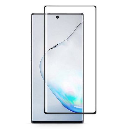 For Galaxy Note 10 3D Curved Edge Glue Curved Full Screen Tempered Glass Film, Fingerprint Unlock Is Supported