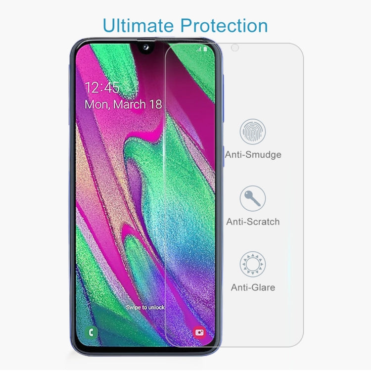 2.5D Non-Full Screen Tempered Glass Film for Galaxy A40, For Galaxy A40 (1 PC)