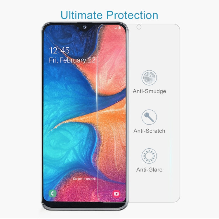50 PCS 2.5D Non-Full Screen Tempered Glass Film for Galaxy A20e, For Galaxy A20e (50 PCS)