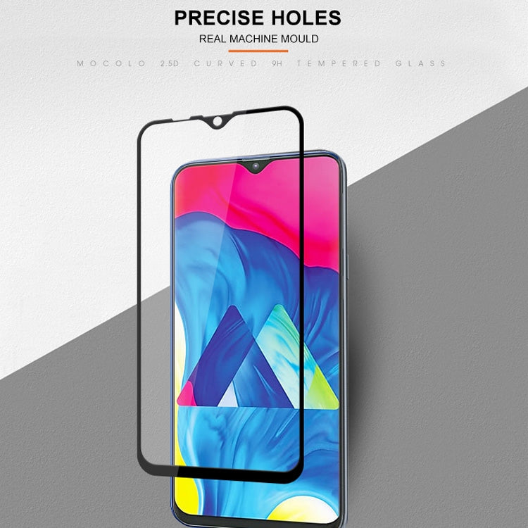 mocolo 0.33mm 9H 2.5D Full Glue Silk Print Tempered Glass Film for Galaxy M10, For Galaxy M10