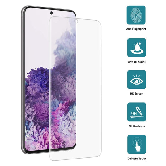 For Galaxy S20 9H HD 3D Curved Edge Tempered Glass Film (Transparent)