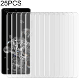 25pcs For Galaxy S20 Ultra 9H HD 3D Curved Edge Tempered Glass Film (Transparent)
