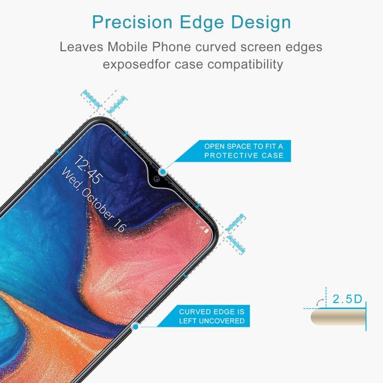 For Samsung Galaxy A20 0.26mm 9H 2.5D Tempered Glass Film, For Samsung Galaxy A20 (1 PC)