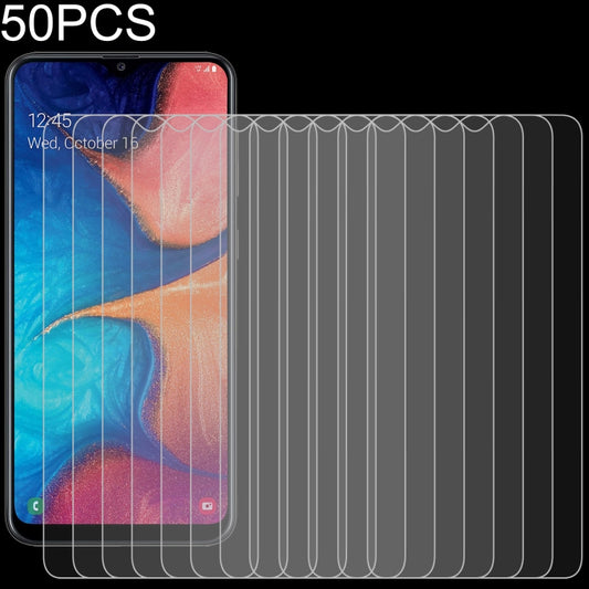 For Samsung Galaxy A20 50 PCS 0.26mm 9H 2.5D Tempered Glass Film, For Samsung Galaxy A20 (50 PCS)
