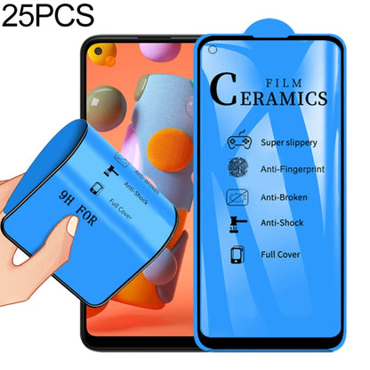 25 PCS For Samsung Galaxy A11 / M11 / Motorola Moto G8 2.5D Full Glue Full Cover Ceramics Film, For Samsung Galaxy A11 (25 PCS)