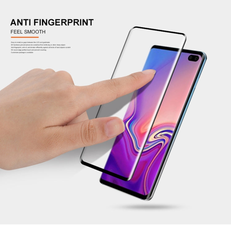mocolo 0.33mm 9H 3D Round Edge Tempered Glass Film for Galaxy S10, Fingerprint Unlock Is Not Supported