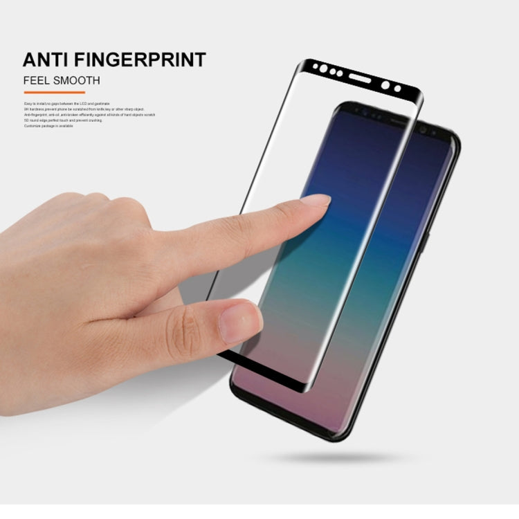 mocolo Full Glue 0.33mm 9H 3D Round Edge Tempered Glass Film for Galaxy S9+