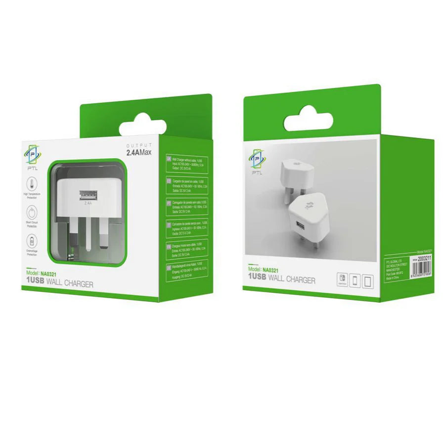 USB A wall charger,5V 1A power Adapter,Single USB port Wall Adapter, Universal USB Charger for Travel
