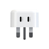 Dual USB-C Wall Charger, 25W PD Power Adapter,Fast Charging Plug Adapter for iPhone 16 Pro Max, 16e, 15, 15 Pro, 15 Pro Max, 15 Plus, Samsung Galaxy S24, S23, S22, S21, S20, A15, Android devices