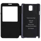 Jeans Style Flip Leather Case with Credit Card Slots & Call Display ID for Galaxy Note III / N9000